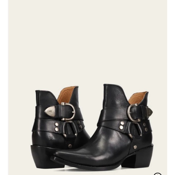 Frye Black Leather Ankle Booties - Picture 4 of 4